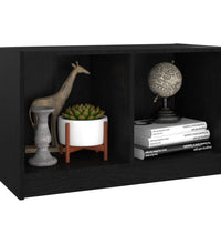 TV-Schrank Schwarz 70x33x42 cm Massivholz Kiefer