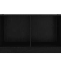TV-Schrank Schwarz 70x33x42 cm Massivholz Kiefer