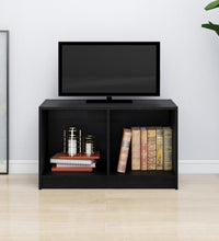 TV-Schrank Schwarz 70x33x42 cm Massivholz Kiefer