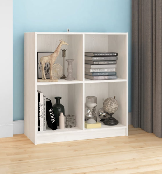 Sideboard Weiß 70x33x76 cm Massivholz Kiefer
