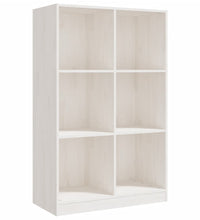 Bücherregal Weiß 70x33x110 cm Massivholz Kiefer