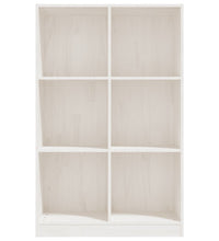 Bücherregal Weiß 70x33x110 cm Massivholz Kiefer