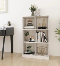Bücherregal Weiß 70x33x110 cm Massivholz Kiefer