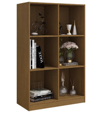 Bücherregal Honigbraun 70x33x110 cm Massivholz Kiefer
