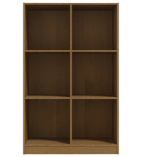 Bücherregal Honigbraun 70x33x110 cm Massivholz Kiefer