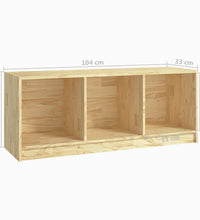 TV-Schrank 104x33x41 cm Massivholz Kiefer