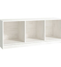 TV-Schrank Weiß 104x33x41 cm Massivholz Kiefer