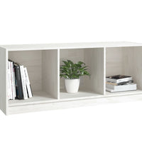 TV-Schrank Weiß 104x33x41 cm Massivholz Kiefer