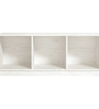 TV-Schrank Weiß 104x33x41 cm Massivholz Kiefer