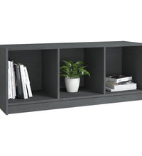 TV-Schrank Grau 104x33x41 cm Massivholz Kiefer