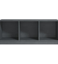 TV-Schrank Grau 104x33x41 cm Massivholz Kiefer