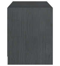 TV-Schrank Grau 104x33x41 cm Massivholz Kiefer