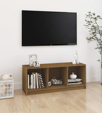 TV-Schrank Honigbraun 104x33x41 cm Massivholz Kiefer