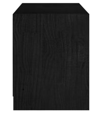 TV-Schrank Schwarz 104x33x41 cm Massivholz Kiefer