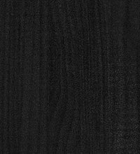 TV-Schrank Schwarz 104x33x41 cm Massivholz Kiefer