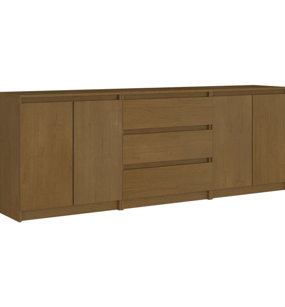 Beistellschrank Honigbraun 180x36x65 cm Massivholz Kiefer