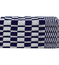 10-tlg. Handtuch-Set Blau und Weiß Baumwolle