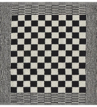 10-tlg. Handtuch-Set Schwarz und Weiß Baumwolle