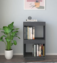 Bücherregal Grau 40x35x71 cm Massivholz Kiefer