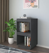 Bücherregal Grau 40x35x71 cm Massivholz Kiefer