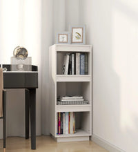 Bücherregal/Raumteiler Weiß 40x35x103 cm Massivholz Kiefer