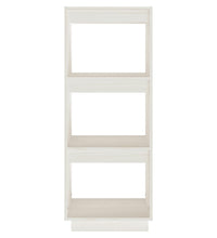 Bücherregal/Raumteiler Weiß 40x35x103 cm Massivholz Kiefer