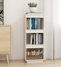 Bücherregal/Raumteiler Weiß 40x35x103 cm Massivholz Kiefer