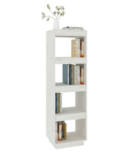 Bücherregal/Raumteiler Weiß 40x35x135 cm Massivholz Kiefer