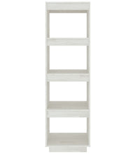Bücherregal/Raumteiler Weiß 40x35x135 cm Massivholz Kiefer