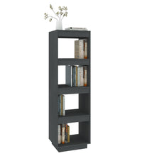 Bücherregal/Raumteiler Grau 40x35x135 cm Massivholz Kiefer