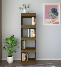 Bücherregal/Raumteiler Honigbraun 40x35x135 Massivholz Kiefer