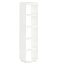 Bücherregal/Raumteiler Weiß 40x35x167 cm Massivholz Kiefer