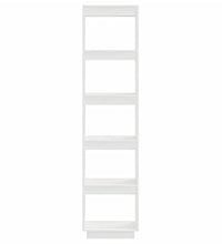 Bücherregal/Raumteiler Weiß 40x35x167 cm Massivholz Kiefer