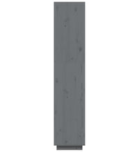 Bücherregal/Raumteiler Grau 40x35x167 cm Massivholz Kiefer