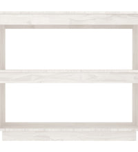 Bücherregal Weiß 80x35x71 cm Massivholz Kiefer