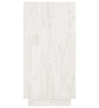Bücherregal Weiß 80x35x71 cm Massivholz Kiefer