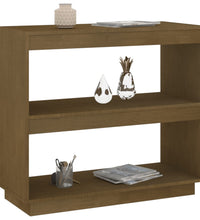 Bücherregal Honigbraun 80x35x71 cm Massivholz Kiefer
