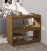 Bücherregal Honigbraun 80x35x71 cm Massivholz Kiefer