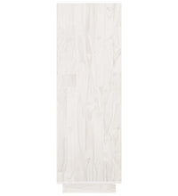Bücherregal/Raumteiler Weiß 80x35x103 cm Massivholz Kiefer