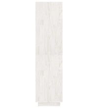 Bücherregal/Raumteiler Weiß 80x35x135 cm Massivholz Kiefer