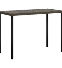 5-tlg. Sofagarnitur in L-Form mit Kissen Poly Rattan Braun