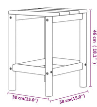 Adirondack-Gartentisch Weiß 38x38x46 cm HDPE