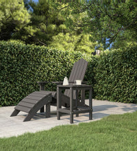 Garten Adirondack-Tisch Anthrazit 38x38x46 cm HDPE