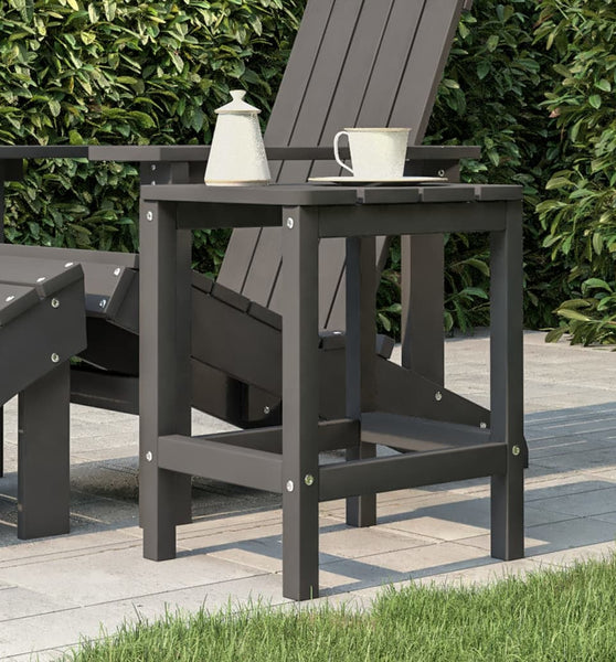 Garten Adirondack-Tisch Anthrazit 38x38x46 cm HDPE