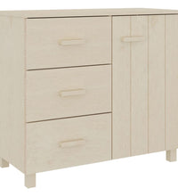 Sideboard HAMAR Honigbraun 90x40x80 cm Massivholz Kiefer