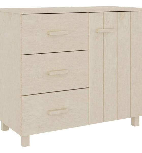 Sideboard HAMAR Honigbraun 90x40x80 cm Massivholz Kiefer