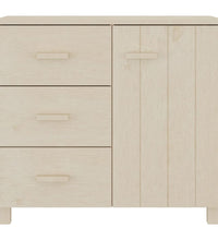 Sideboard HAMAR Honigbraun 90x40x80 cm Massivholz Kiefer