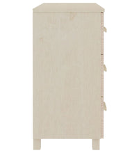 Sideboard HAMAR Honigbraun 90x40x80 cm Massivholz Kiefer