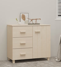 Sideboard HAMAR Honigbraun 90x40x80 cm Massivholz Kiefer