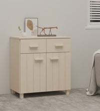 Sideboard HAMAR Honigbraun 79x40x80 cm Massivholz Kiefer